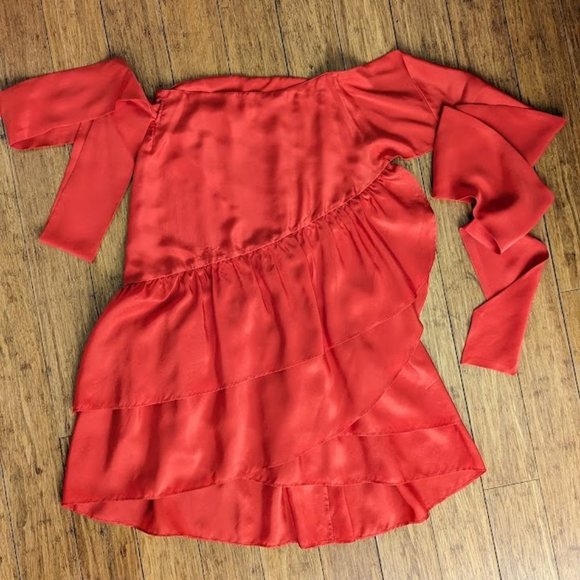 Moulinette Soeurs: Silk flamenco-inspired asymmetrical wrap skirt - Picture 1 of 3